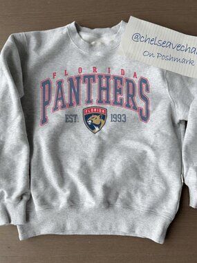 Vintage Florida Panthers Hockey Crewneck Sweatshirt, 90s NHL Panthers Shirt Tee